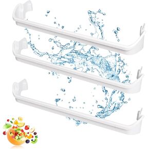 1 x 240534701 & 2 x 240534901 Refrigerator Door Shelf Retainer Bar Compatible with Frigidaire or Kenmore, Door Shelf Rack Bar Rail Replacement Parts AP3214631 PS734936 948952 AP3214630 PS734935 in Kuwait