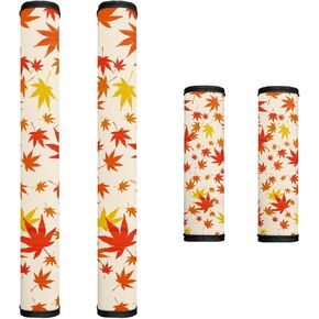 Refrigerator Microwave Handle Covers Set of 4, Art Sunflower Butterfly Print Indoor Kitchen Decorations Anti-Skid Scratchproof Protective Covers for Oven Dishwasher Cabinet Handles in Kuwait