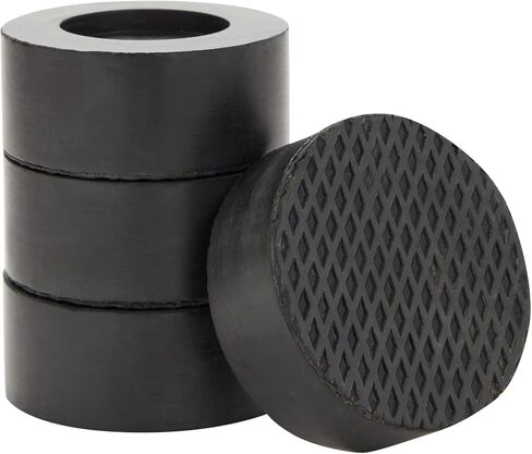 4 عبوات من وسادات مضادة للاهتزاز لدعم الغسالة، مطاط أسود (3.25 × 1.25 بوصة) in Kuwait