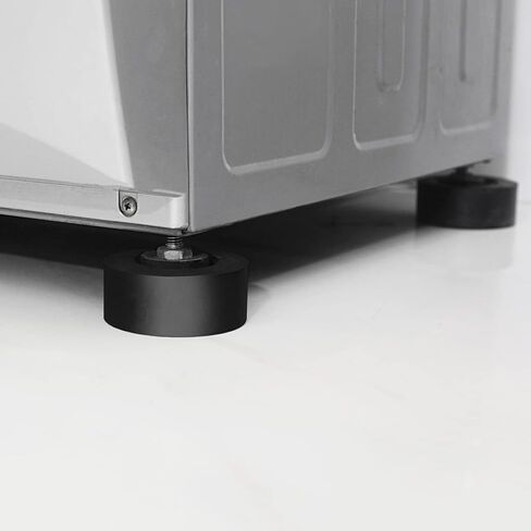 4 عبوات من وسادات مضادة للاهتزاز لدعم الغسالة، مطاط أسود (3.25 × 1.25 بوصة) in Kuwait