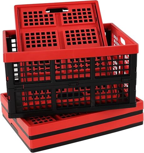 منظم سلال من البلاستيك منسوج من رامدادي، 27.94 سم × 24.13 سم × 11.43 سم، عبوتان. in Kuwait