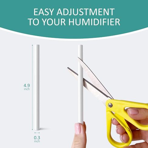 VEOL Humidifier Cotton Stick Filter Replacement, Portable Refill Sponges, Compatible with H2O, Hey Dewy, USB, Travel Humidifiers for Office, Car, Bedroom, Small Diffuser (Pack of 10) in Saudi Arabia