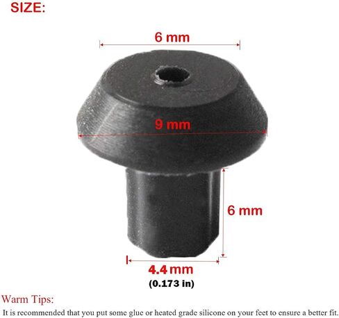 PD040035 Grate Rubber Feet or Grate Bumper Feet Compatible with Viking Range with Heat Resistant Material by Wadoy (20 Pack) in Saudi Arabia