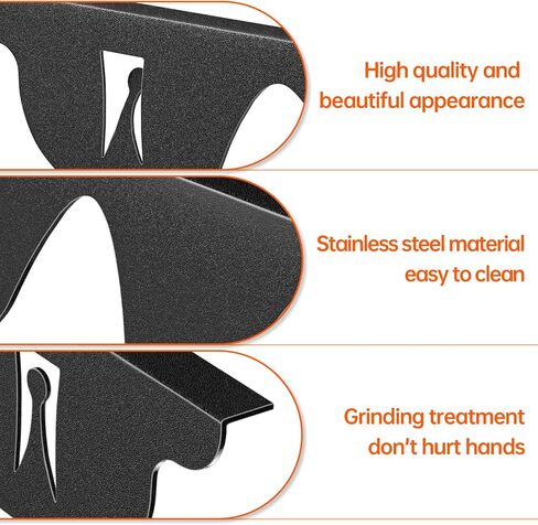 أغطية فجوة الموقد من ZXMOTO - قطعتان من واقيات الفجوة الجانبية للموقد من الفولاذ المقاوم للصدأ، غطاء فجوة فرن المطبخ مقاس 23.5 بوصة، حشو الفجوة بين الموقد والعداد (أسود) in Kuwait