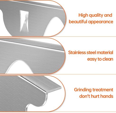 ZXMOTO Stove Gap Covers - 2PCS Stainless Steel Stove Side Gap Guards, 23.5 Inch Kitchen Oven Gap Cover, Gap Filler Between Stove and Counter (Black) in Saudi Arabia