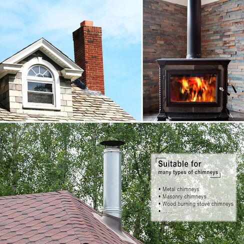 مجموعة تنظيف المدخنة بطول 26 قدم من NEAGLORY، فرشاة مدخنة مع قضبان مرنة من النايلون، مجموعة تنظيف المدخنة لمداخن الموقد، 8 قضبان in Kuwait