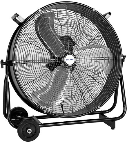 BILT HARD 7800 CFM 24" Variable Speed High Velocity Drum Fan, 360°Adjustable Tilt, DC Motor Industrial Heavy Duty Industrial Shop Fan for Warehouse, Workshops, Garage, Factory, and Basement - UL Listed in Kuwait