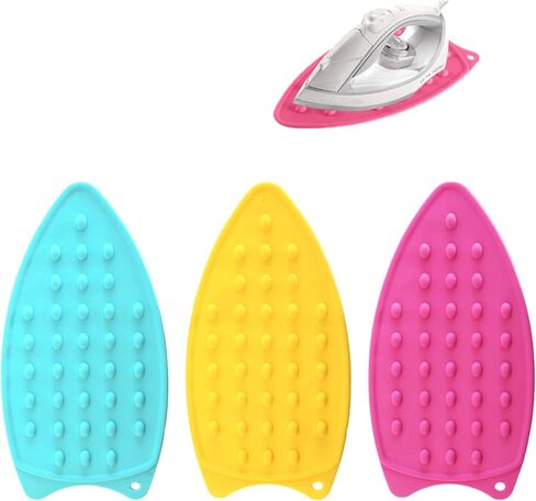 3 قطع من وسادات مسند الحديد من السيليكون لتدفئة لوح الكي، سلسلة أكثر سمكًا وسهلة الاستخدام مع فتحة للحائط، مزيج مثالي مع لوح الكي والحصيرة. in Kuwait