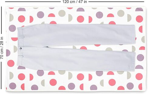 Encasa Homes Ironing Mat/Pad (Large 47 x 28 inch) with 3mm Padding & Silicone Iron Rest for Steam Pressing on Tabletop or Bed - Heat Resistant, Portable, Quilting & Travel Blanket - Pink Moon in Saudi Arabia