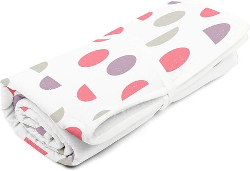 Encasa Homes Ironing Mat/Pad (Large 47 x 28 inch) with 3mm Padding & Silicone Iron Rest for Steam Pressing on Tabletop or Bed - Heat Resistant, Portable, Quilting & Travel Blanket - Pink Moon in Saudi Arabia