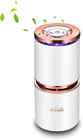 Mini Air Purifier USB Air Purifiers for Car Office Desk Small Room, Super Quiet with LED Night Light, No Adapter (Black) in Saudi Arabia