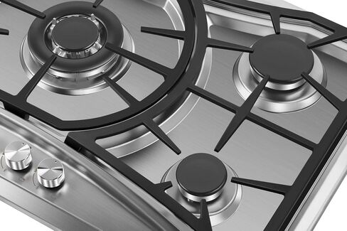 Empava 36 Inch Gas Cooktop with 5 Italy Sabaf Sealed Burners NG/LPG Convertible in Stainless Steel Model 2020 in Saudi Arabia