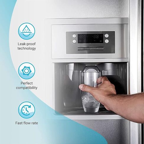 AQUA CREST LT1000PC ADQ747935 MDJ64844601 NSF Certified Refrigerator Water Filter, Replacement for LG® LT1000P®, LT1000PC, LT1000PCS, ADQ74793501, ADQ74793502, Kenmore 469980, 9980, Pack of 3 in Saudi Arabia