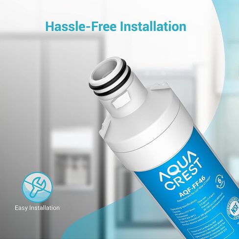 AQUA CREST LT1000PC ADQ747935 MDJ64844601 NSF Certified Refrigerator Water Filter, Replacement for LG® LT1000P®, LT1000PC, LT1000PCS, ADQ74793501, ADQ74793502, Kenmore 469980, 9980, Pack of 3 in Saudi Arabia