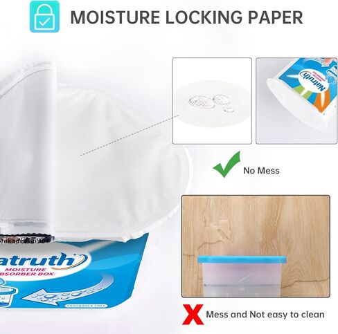 NATRUTH 21.5oz-3 عبوات ممتصة للرطوبة، 1000 مل * 3 رائحة اللافندر، مزيل رطوبة خزانة محمول، دلو ممتص مزيل للرائحة، ماص للرطوبة، مزيل رطوبة الهواء النظيف للخزانة والحمامات والمطبخ والدراسة والقوارب والمركبات الترفيهية والمزيد in Kuwait