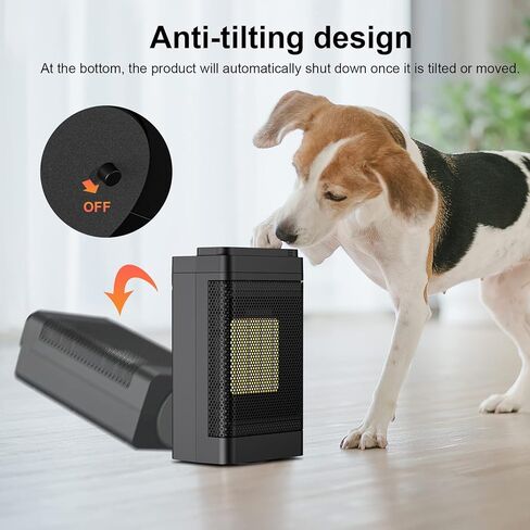 MEYDLL Portable Electric Space Heater, 1500W Ceramic Heater with 12h Timer, 3 Modes Heat Up 200 Square Feet in Minutes, Safety Quiet Heating, Small Heater for Bedroom, Office, Indoor Use in Kuwait