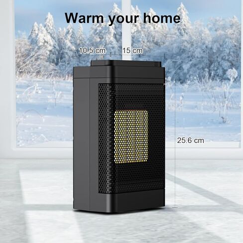 MEYDLL Portable Electric Space Heater, 1500W Ceramic Heater with 12h Timer, 3 Modes Heat Up 200 Square Feet in Minutes, Safety Quiet Heating, Small Heater for Bedroom, Office, Indoor Use in Kuwait