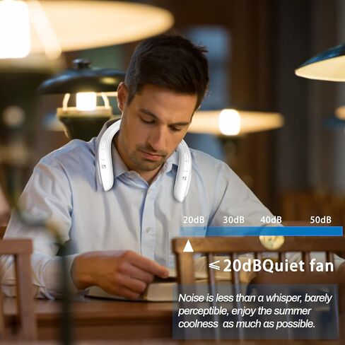 KDYGPDCT 2023 مروحة رقبة محمولة قابلة للتعديل 3 سرعات رياح مروحة تبريد USB قابلة لإعادة الشحن فائقة الهدوء بدون لف الشعر مفتاح عملاق بدون استخدام اليدين مروحة توربو بدون شفرات للمنزل والمكتب والسفر والرياضة in Kuwait