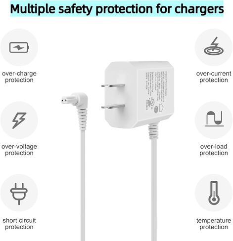 شاحن Fesasn 15 فولت متوافق مع مكنسة بلاك اند ديكر 90627870 المحمولة، بديل لشاحن تفريغ الهواء HHVI315JO42 90629039 S003AQU1500015 سلك الطاقة in Kuwait