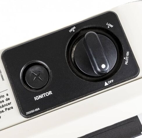 HearthSense Dual Fuel Ventless Blue Flame Heater With Base - 10,000 BTU, Manual Control - Model# BF10M-B-R (Renewed) White in Saudi Arabia