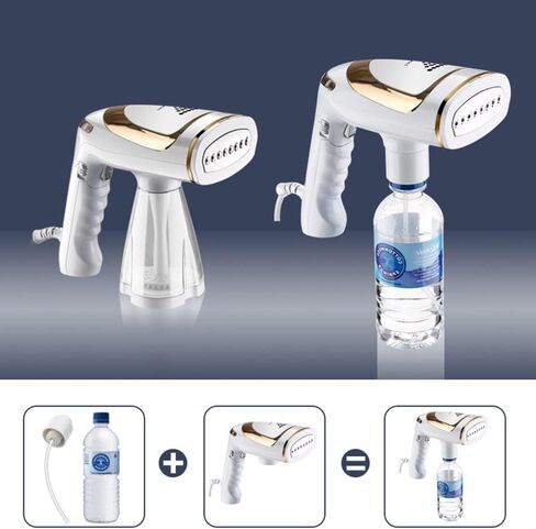 مكواة بخار للملابس من شركة Irishom، مكواة بخار منزلية صغيرة قابلة للطي، 1600 وات، قابلة للتعديل، للسفر in Kuwait