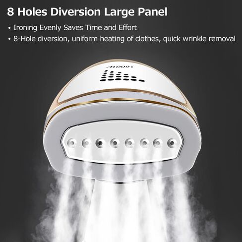 مكواة بخار للملابس من شركة Irishom، مكواة بخار منزلية صغيرة قابلة للطي، 1600 وات، قابلة للتعديل، للسفر in Kuwait