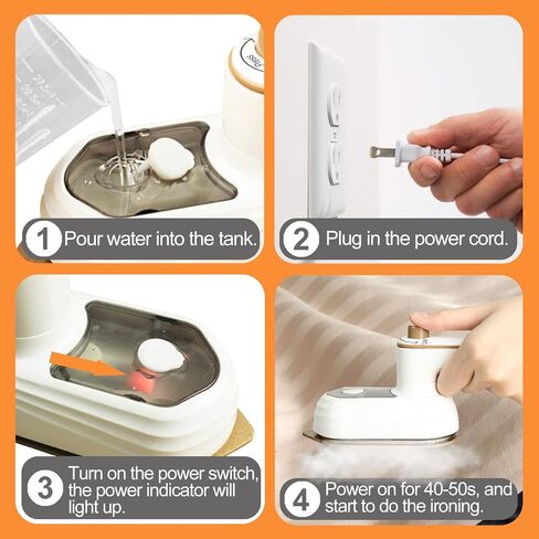Travel Mini Iron for Clothes, 2 in 1 180° Foldable Handheld Portable Small Size Garment Iron Steam, Plancha De Ropa Support Dry and Wet Ironing for Home Travel (White) in Saudi Arabia