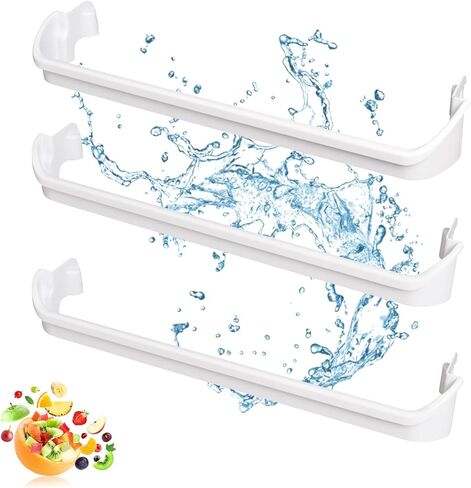 1 x 240534701 & 2 x 240534901 Refrigerator Door Shelf Retainer Bar Compatible with Frigidaire or Kenmore, Door Shelf Rack Bar Rail Replacement Parts AP3214631 PS734936 948952 AP3214630 PS734935 in Kuwait