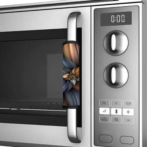 Refrigerator Microwave Handle Covers Set of 4, Art Sunflower Butterfly Print Indoor Kitchen Decorations Anti-Skid Scratchproof Protective Covers for Oven Dishwasher Cabinet Handles in Saudi Arabia