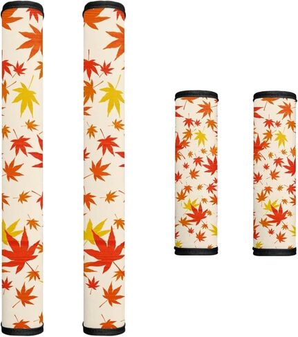Refrigerator Microwave Handle Covers Set of 4, Art Sunflower Butterfly Print Indoor Kitchen Decorations Anti-Skid Scratchproof Protective Covers for Oven Dishwasher Cabinet Handles in Kuwait