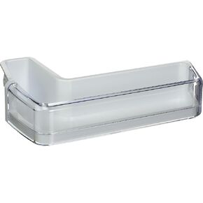 Samsung OEM Original Part: DA97-11478A Refrigerator Middle Door Shelf Bin w/Guard Assembly Left White 14x10x5 in Kuwait