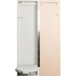 Iron-A-Way Surface Mount or Built-In Ironing Center Cabinet with 42 Inch Ironing Board and Flat Maple Veneer Door-IAW42WDU in Saudi Arabia