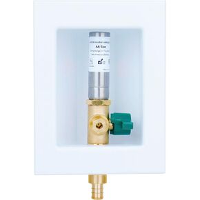 صمام صندوق مخرج صانع الثلج WHK مع مدخل PEX 1/2 بوصة، صندوق حائط صانع الثلج مع صمام إيقاف تشغيل 1/4 لتوصيل أنابيب PEX B (F1807) in Kuwait