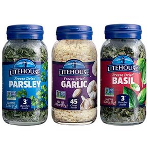 Litehouse Freeze-Dried Herbs Flavors of Italy - Freeze Dried Garlic, Freeze Dried Basil, Freeze Dried Parsley, Non-GMO, Gluten-Free - 3-Pack in Saudi Arabia