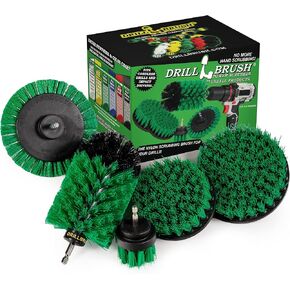 Drillbrush Multi-Surface Drill Brush Attachments Set for Car Interior, Bathroom, Flooring, Counters, Sinks, Siding, Garages, and More - Dishwasher Safe Drill Brush Car Detailing Kit Attachment Set in Saudi Arabia
