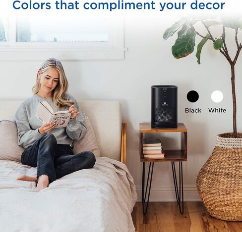 Medify Air MA-14 Air Purifier with H13 True HEPA Filter | 200 sq ft Coverage | for Allergens, Wildfire Smoke, Dust, Odors, Pollen, Pet Dander | Quiet 99.7% Removal to 0.1 Microns | White, 1-Pack in Kuwait