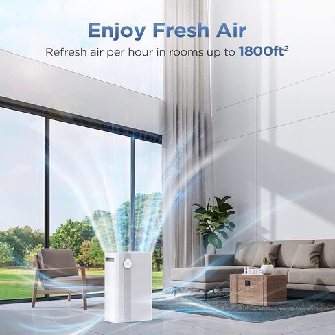MOOKA H13 True HEPA Air Purifier Replacement Filter With Activated Carbon 4-in-1 For Large Room Filter Allergies Pollen Smoke Dust Pet Dander VOC in Saudi Arabia