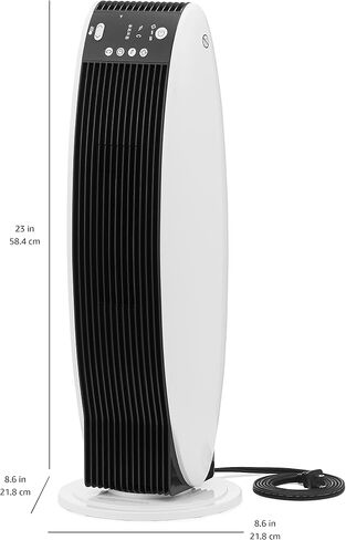 Amazon Basics Digital Tower Heater Black 23 Inch in Kuwait