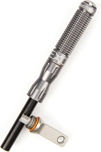 Exotac nanoSTRIKER XL جهاز إشعال النار من Ferrocerium ذاتي الاحتواء مع الفولاذ المقاوم للصدأ ومهاجم كربيد التنغستن، مقاوم للماء 1/4 بوصة. قضيب Ferro ينتج ما يصل إلى 3000 ضربة إشعال النار in Kuwait