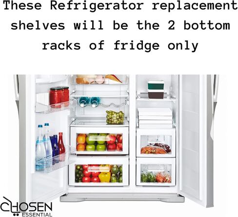 240323002 Refrigerator Door Bin Shelf Replacement | Made with High Quality Material | Clear and Elegant Looking | Installs Easily | Sturdy and Durable |Comes with 4pcs Ref Adjustable Divider in Saudi Arabia