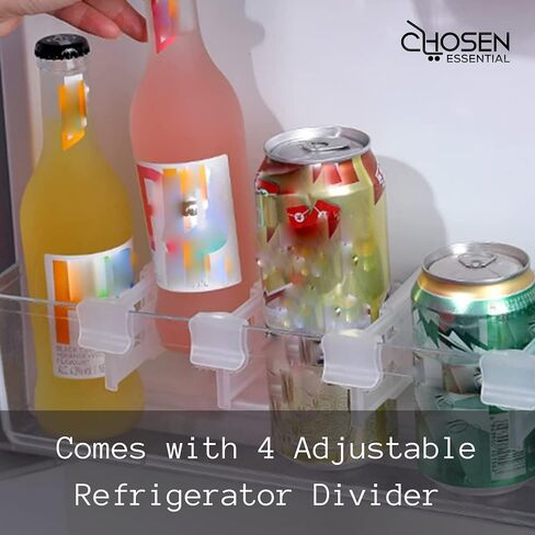 240323002 Refrigerator Door Bin Shelf Replacement | Made with High Quality Material | Clear and Elegant Looking | Installs Easily | Sturdy and Durable |Comes with 4pcs Ref Adjustable Divider in Saudi Arabia