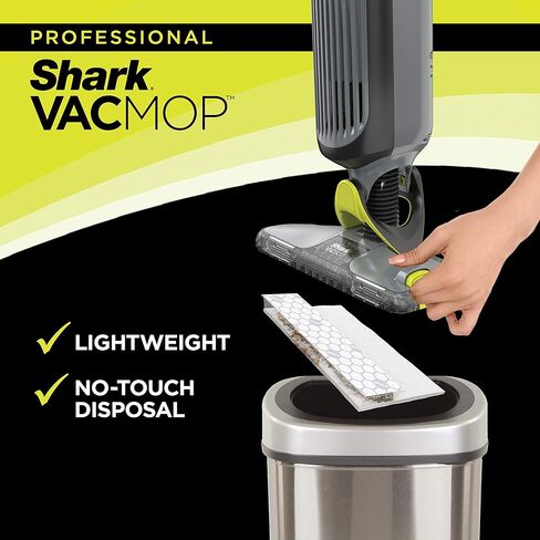 Shark VACMOP Pro Cordless Hard Floor Vacuum Mop with Disposable Pad, Charcoal Gray (Renewed) (VM252 Vacmop Charcoal Gray) in Kuwait