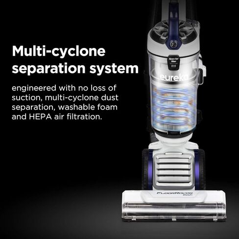 Eureka FloorRover Bagless Upright Pet Vacuum Cleaner, Suctionseal, Swivel Steering for Carpet and Hard Floor in Saudi Arabia