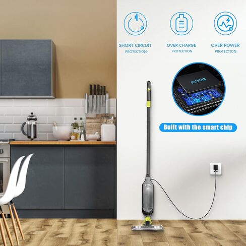 شاحن مغناطيسي بديل يناسب Shark VM252 VM252C QM250 VACMOP Pro ممسحة كهربائية لاسلكية للأرضيات الصلبة، كابل شحن مدرج 4.75 قدم/1.45 متر مع محول طاقة للشحن السريع والفعال in Kuwait