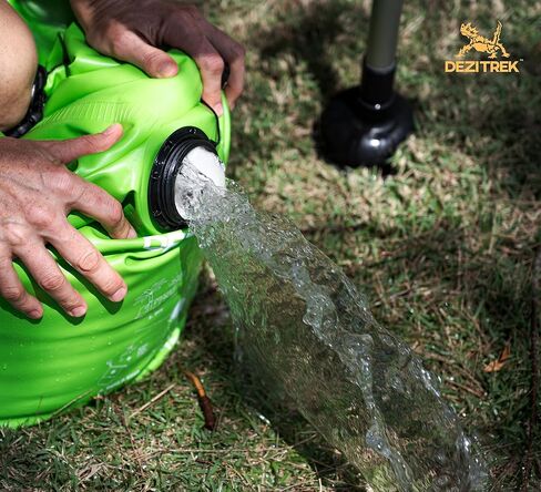 One Hand Wash Bag and Plunger Set - Off Grid Washing Machine Non Electric for Camping Travel | Eco Friendly Portable Manual Clothes in Kuwait