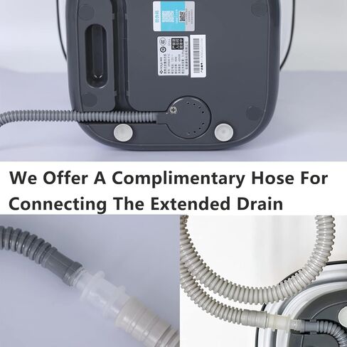 غسالة MOYU صغيرة محمولة قابلة للطي مع أنبوب تجفيف وتصريف (قابس أمريكي أبيض 110 فولت) in Kuwait