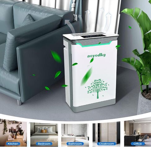 منقي هواء ذكي 2.0 للمنزل والغرف الكبيرة مع فلتر هواء ترو هيبا لمسببات الحساسية والحيوانات الاليفة والدخان ومنظف هواء هادئ، يزيل 99.9% من الغبار والعفن والروائح وحبوب اللقاح - HSP002 - 1500 متر مربع. in Kuwait