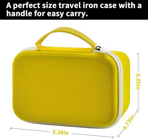 حافظة GWCASE متوافقة مع جهاز Oliso M2 Pro Mini Project Iron. حامل منظم لحمل مكاوي السفر مع جيب شبكي يناسب النعل والإكسسوارات الأخرى (الصندوق فقط) - وردي in Kuwait