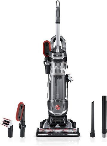Hoover MAXLife Elite Swivel XL Pet Vacuum Cleaner with HEPA Media Filtration, Bagless Multi-Surface Upright for Carpets and Hard Floors, UH75250, Grey, 16 lbs in Saudi Arabia