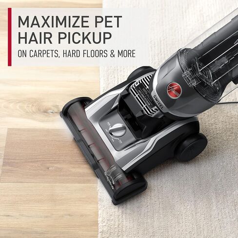 Hoover MAXLife Elite Swivel XL Pet Vacuum Cleaner with HEPA Media Filtration, Bagless Multi-Surface Upright for Carpets and Hard Floors, UH75250, Grey, 16 lbs in Saudi Arabia